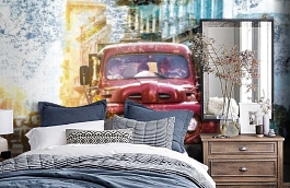 Обои 101041 фото в интерьере спальни превью