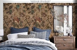 Обои MRV-04-8 фото в интерьере спальни превью