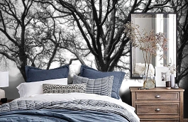 Обои P020501-9 фото в интерьере спальни превью