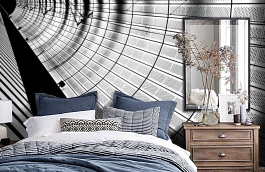 Обои P151501-9 фото в интерьере спальни превью