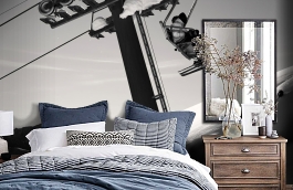 Обои P172101-9 фото в интерьере спальни превью