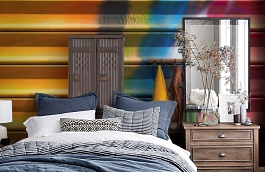 Обои P250401-9 фото в интерьере спальни превью