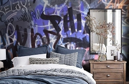 Обои P251601-9 фото в интерьере спальни превью