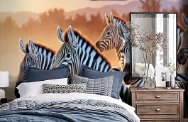 Обои 1449 lev5 809 фото в интерьере спальни превью