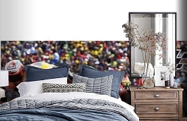 Обои 1593 lev6 809 фото в интерьере спальни превью