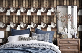 Обои JP30400М фото в интерьере спальни превью