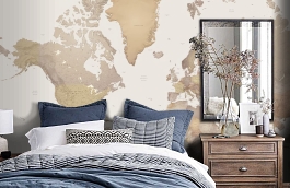 Обои P111501-0 фото в интерьере спальни превью