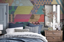 Обои P202802-0 фото в интерьере спальни превью