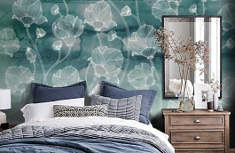 Обои P260201-10 фото в интерьере спальни превью