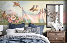 Обои CBB2221 фото в интерьере спальни превью