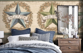 Обои CBB2252 фото в интерьере спальни превью