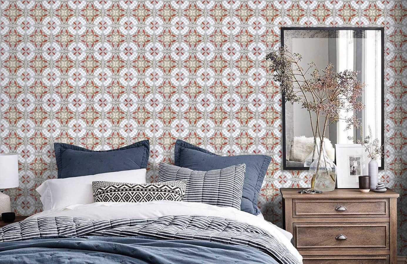 Обои 3000011 фото в интерьере спальни