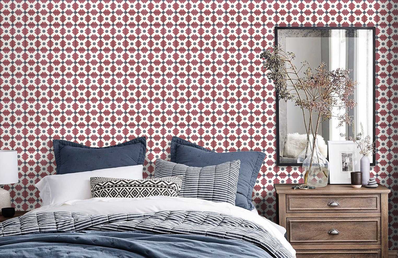 Обои 3000012 фото в интерьере спальни