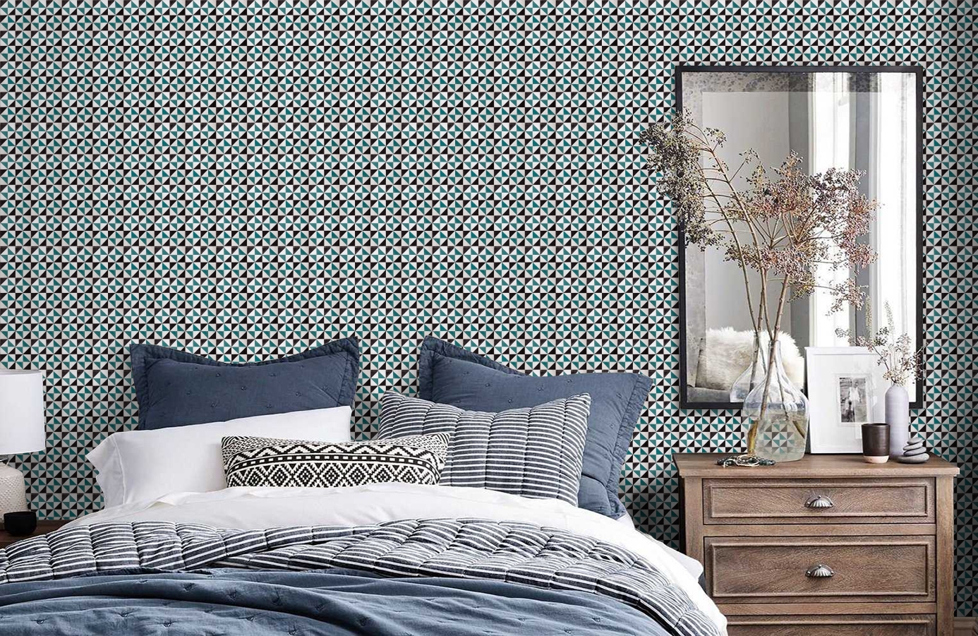 Обои 3000016 фото в интерьере спальни