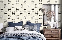 Обои VH2-D1 фото в интерьере спальни превью