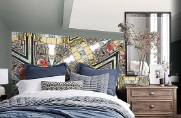 Обои 1601 lev6 810 фото в интерьере спальни превью