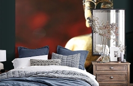 Обои 1608 lev6 810 фото в интерьере спальни превью