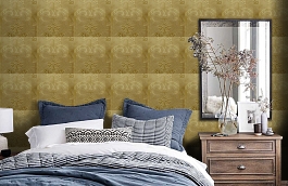 Обои 10(4) фото в интерьере спальни превью