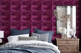 Обои 40067 BOURGOGNE фото в интерьере спальни превью