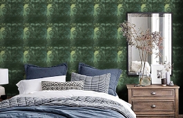 Обои 40067 VERT фото в интерьере спальни превью