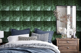 Обои 486 VERT фото в интерьере спальни превью