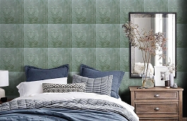 Обои 6(4) фото в интерьере спальни превью