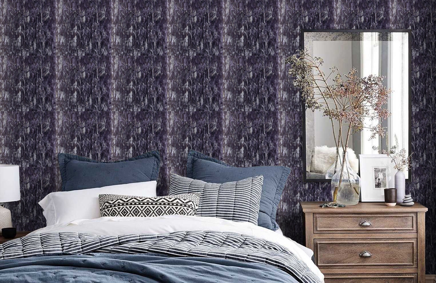 Обои GEORGES-SAND-P_-04 фото в интерьере спальни