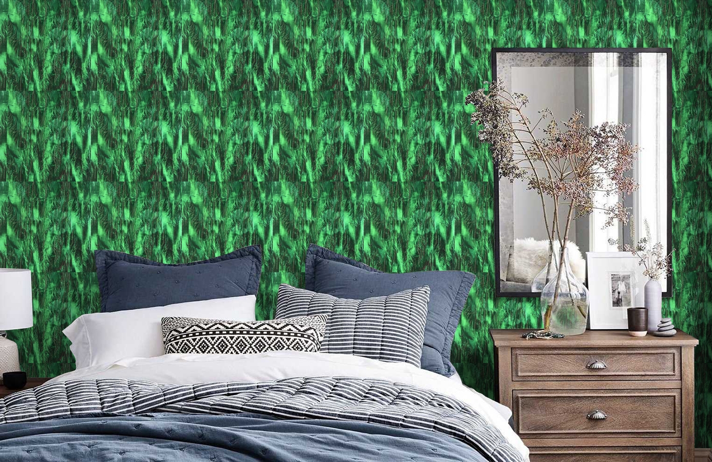 Обои GEORGES-SAND-P_-06 фото в интерьере спальни