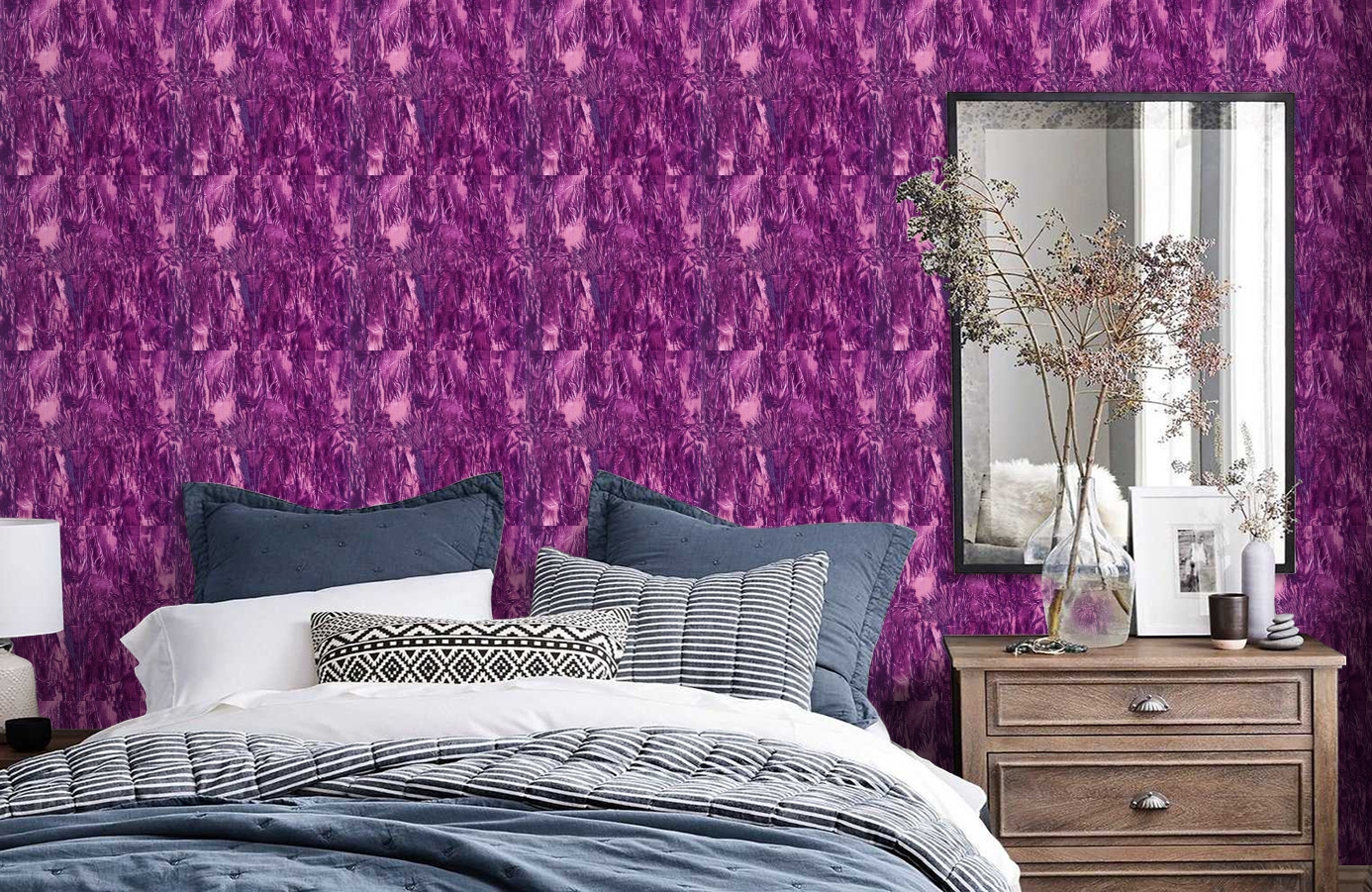 Обои GEORGES-SAND-P_-08 фото в интерьере спальни