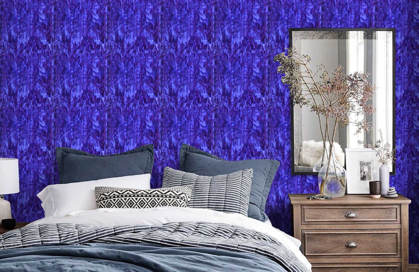 Обои GEORGES-SAND-P_-16 фото в интерьере спальни