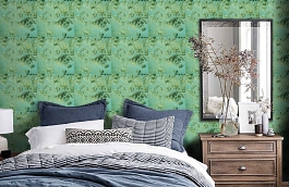 Обои HERNANI-P-04 фото в интерьере спальни превью