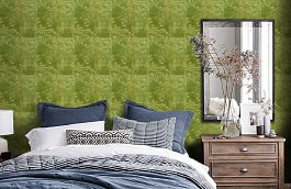 Обои HERNANI-P-07 фото в интерьере спальни превью