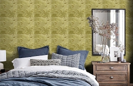 Обои HERNANI-P-15 фото в интерьере спальни превью