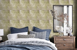 Обои HERNANI-P-18 фото в интерьере спальни превью