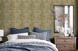 Обои HERNANI-P-27 фото в интерьере спальни превью