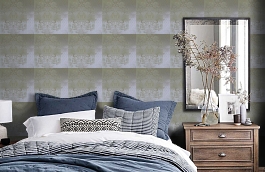 Обои WT-ZBR-14-04 фото в интерьере спальни превью