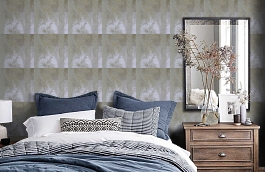 Обои WT-ZBR-14-14 фото в интерьере спальни превью
