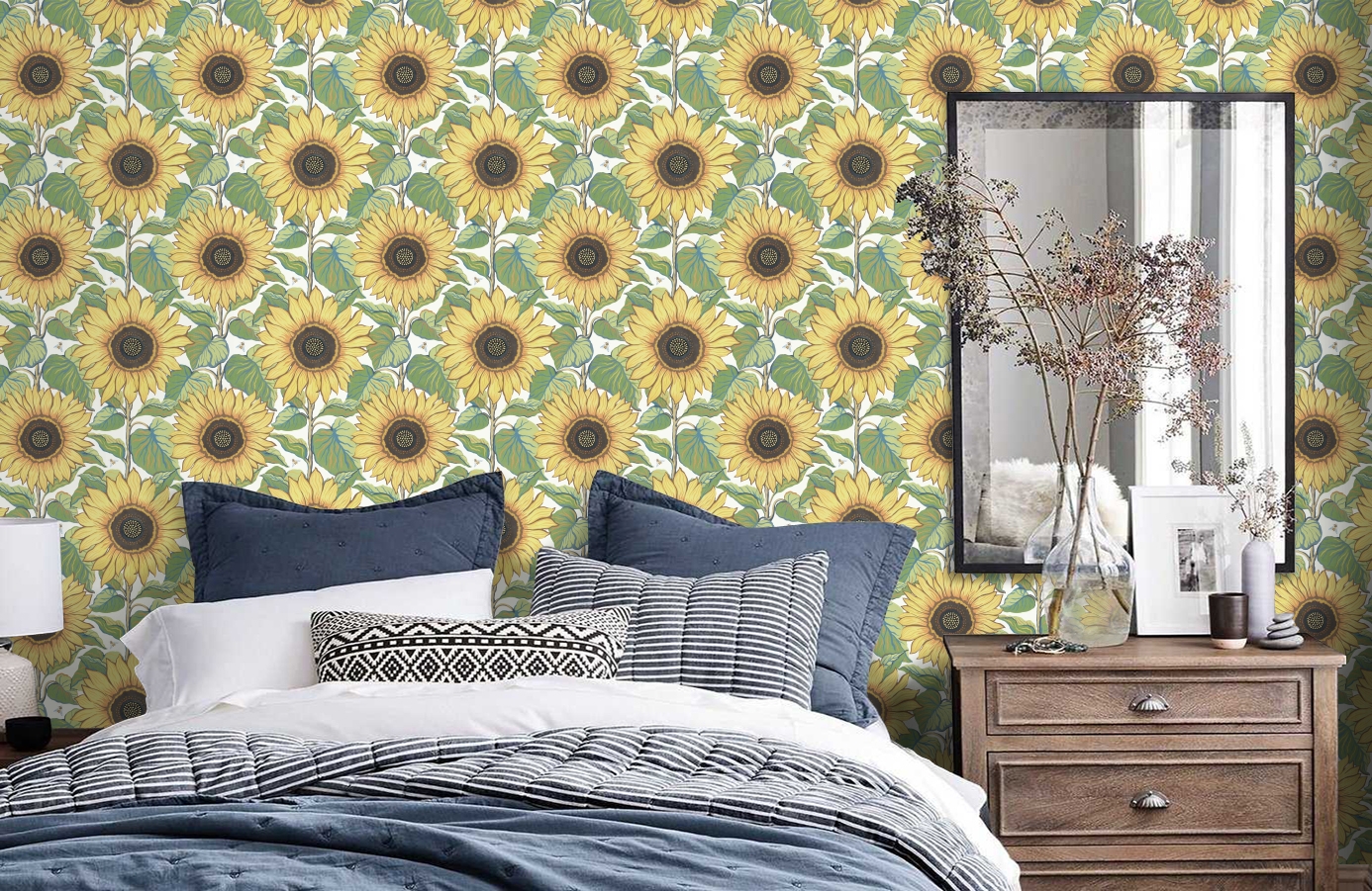 Обои 2058 фото в интерьере спальни