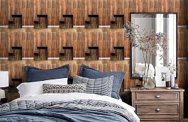 Обои MRV-05 фото в интерьере спальни превью