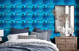 Обои PNO-03 фото в интерьере спальни превью