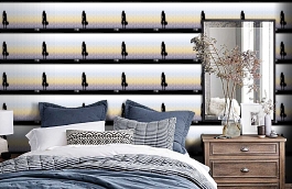 Обои TEU-01 фото в интерьере спальни превью