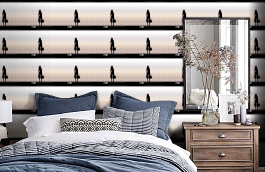 Обои TEU-02 фото в интерьере спальни превью