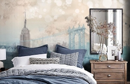 Обои P230501-0 фото в интерьере спальни превью