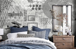Обои P231902-0 фото в интерьере спальни превью