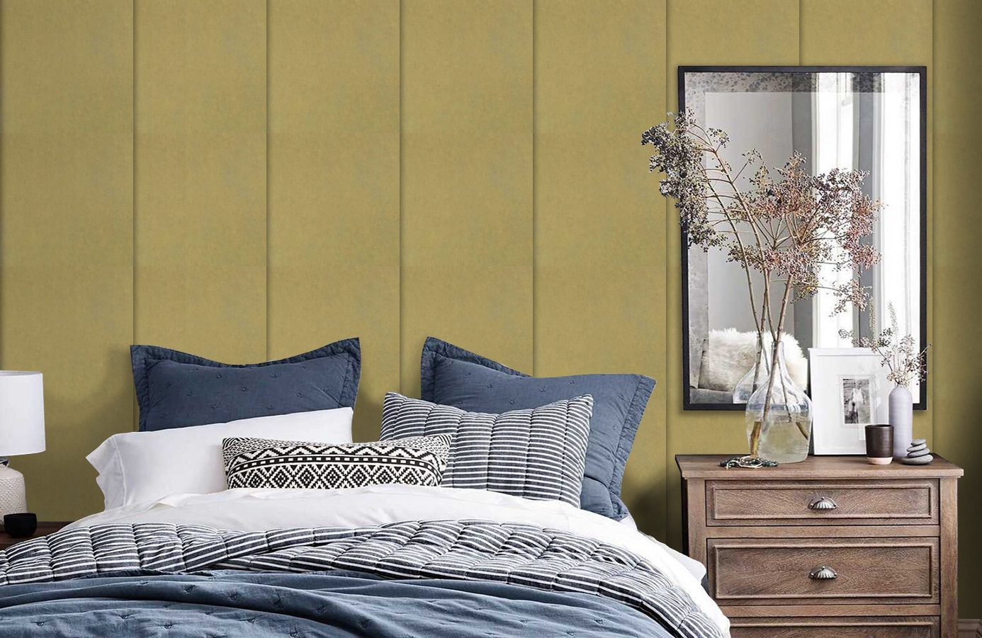 Обои 46012 фото в интерьере спальни