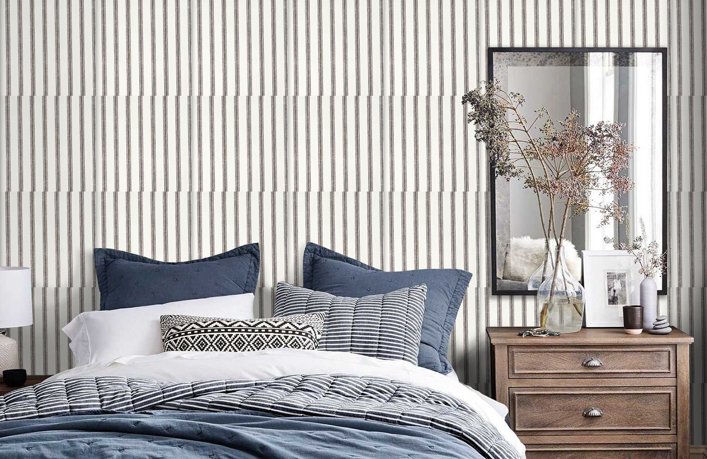 Обои 48486 фото в интерьере спальни