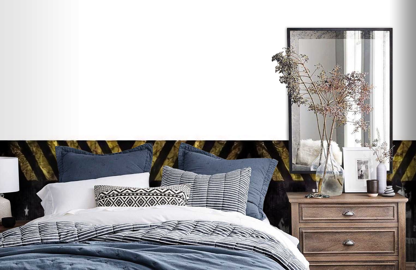 Обои SL 14 602 1,2*5 фото в интерьере спальни Обои SL 14 602 1,2*5 фото в интерьере спальни