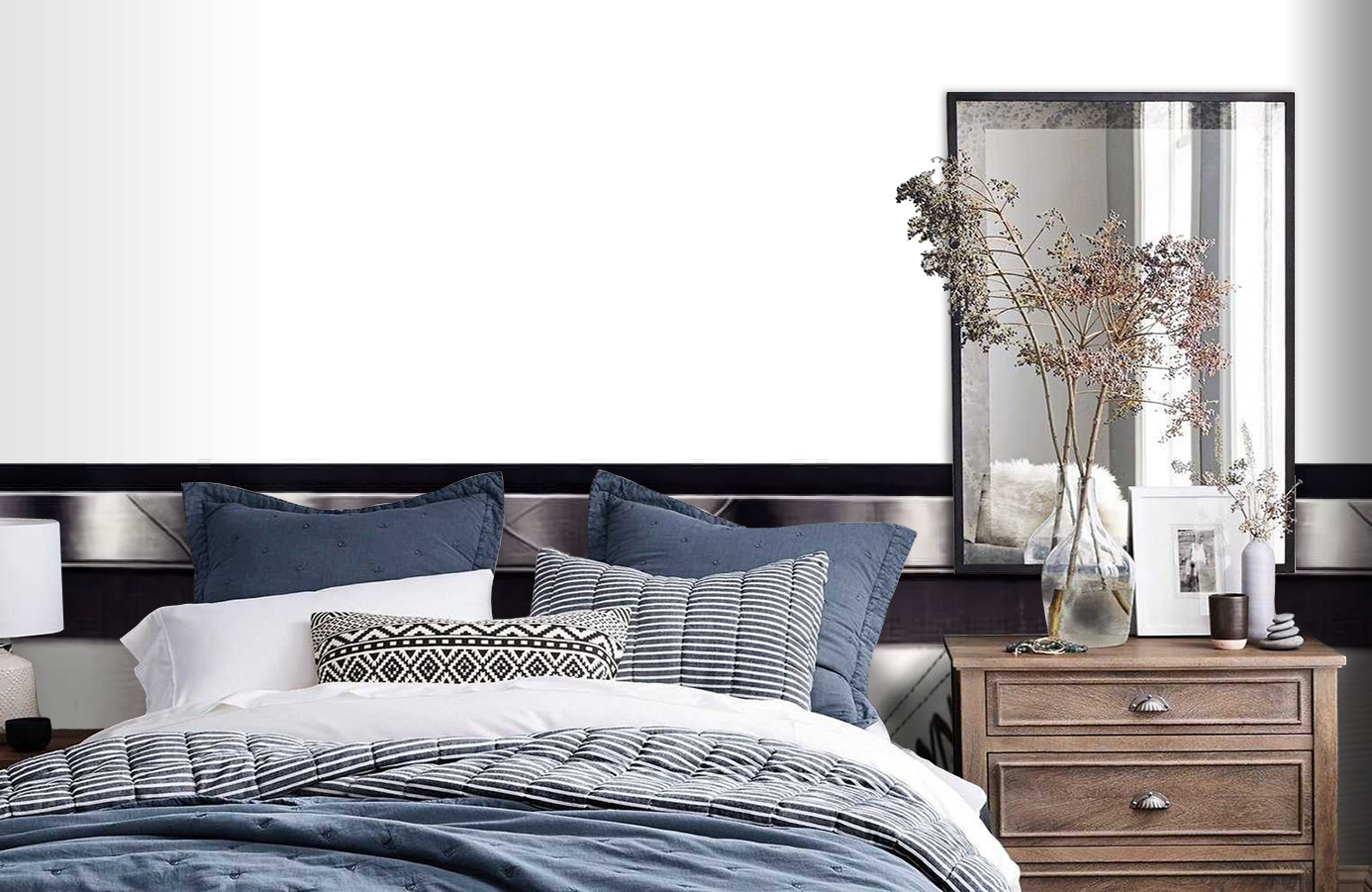 Обои SL 14 605 1,40*5 фото в интерьере спальни Обои SL 14 605 1,40*5 фото в интерьере спальни