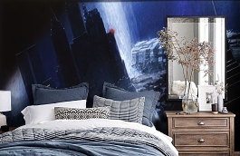 Обои 1420 lev5 811 фото в интерьере спальни превью