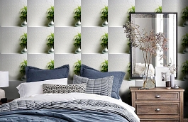 Обои RD968 фото в интерьере спальни превью